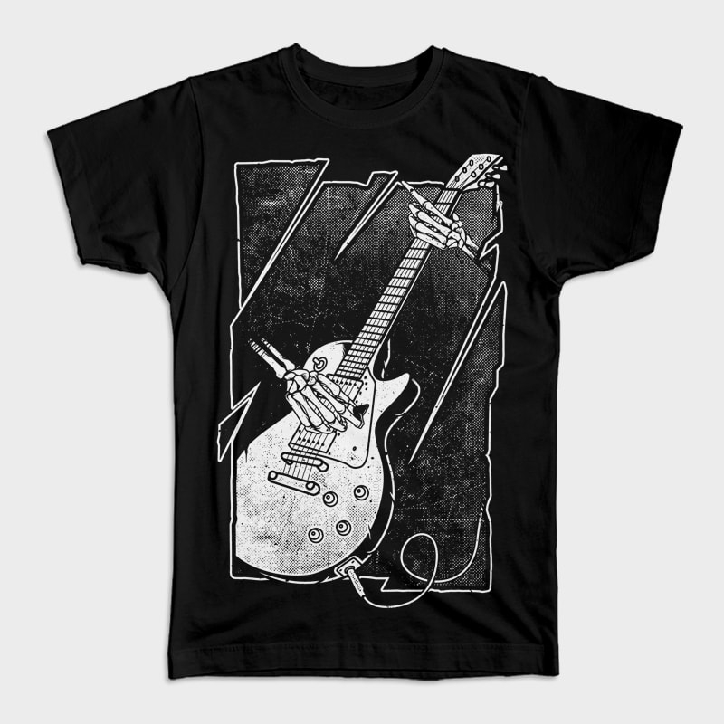 Guitarist Print Ready T Shirt Design Buy T shirt Designs