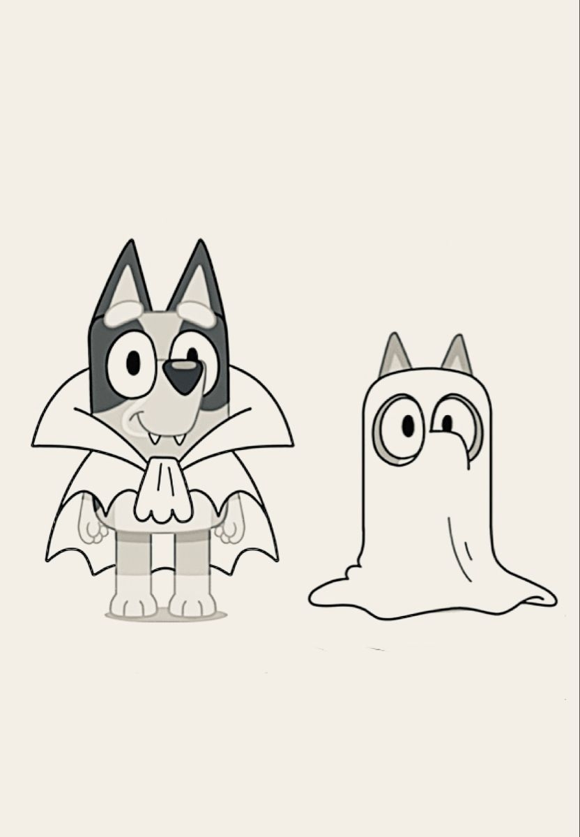 Halloween Bluey Coloring Pages Printable Printable Word Searches