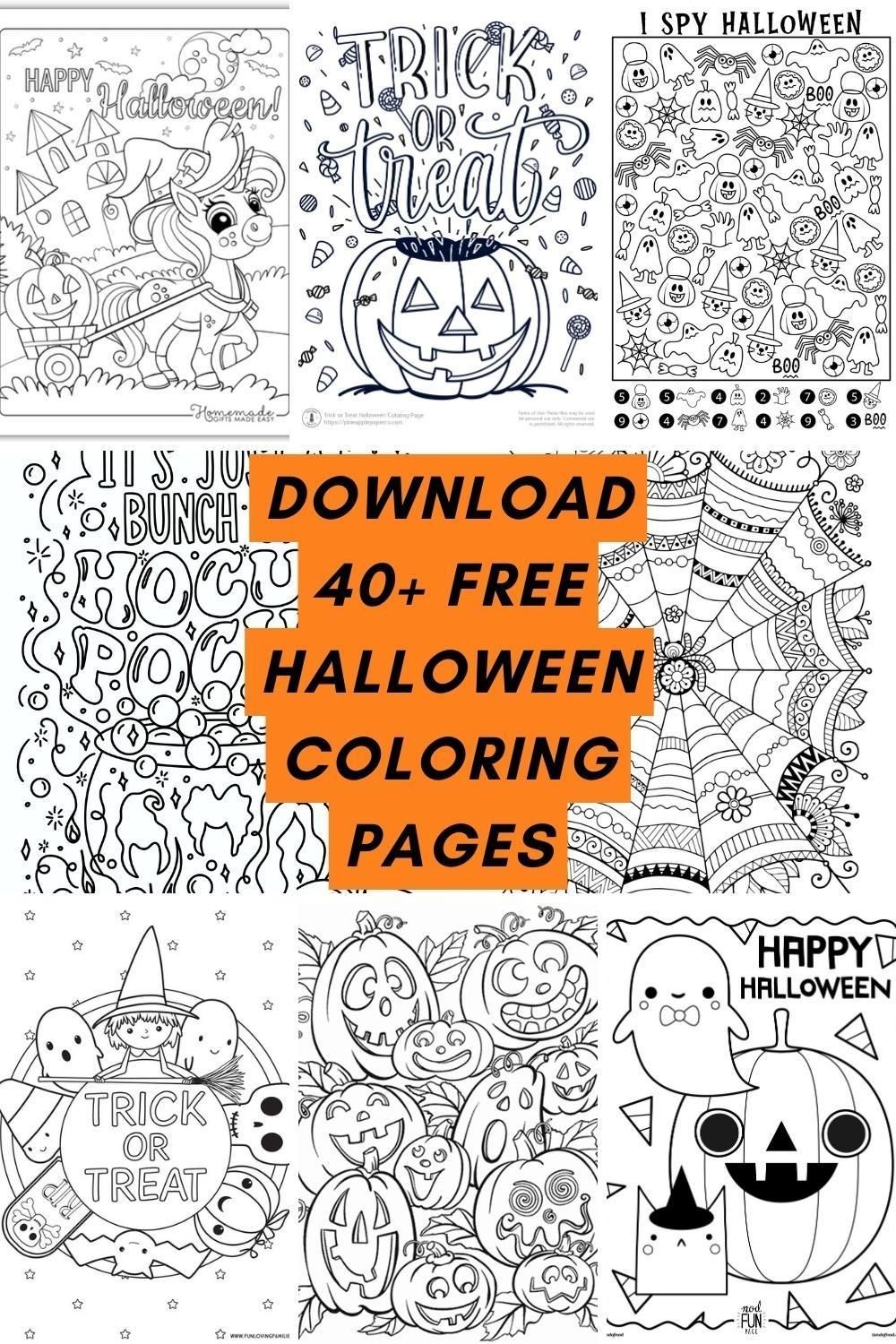 Halloween Color Pages Free Printable Printable Word Searches