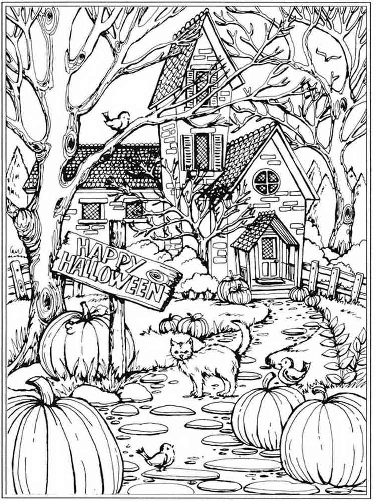 Halloween Coloring Pages For Adults