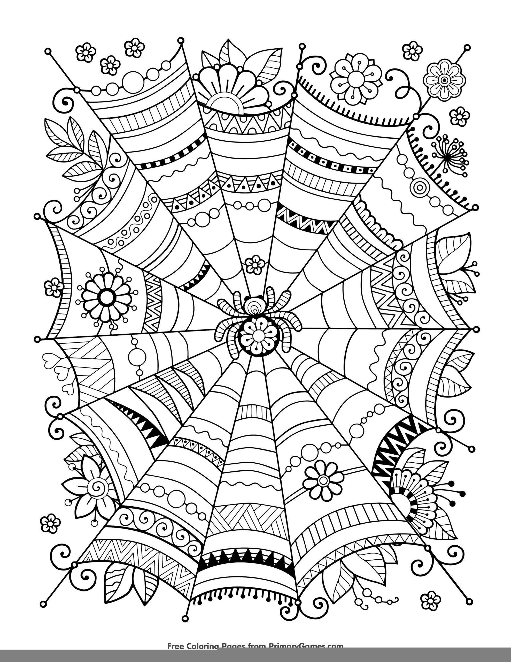 Halloween Coloring Worksheets For Middle School 