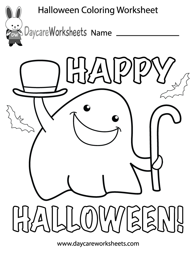 Halloween Preschool Worksheet PreschoolWorksheet