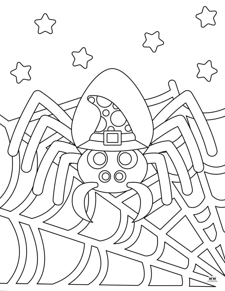 Halloween Spider Coloring Pages 25 FREE Pages Printabulls