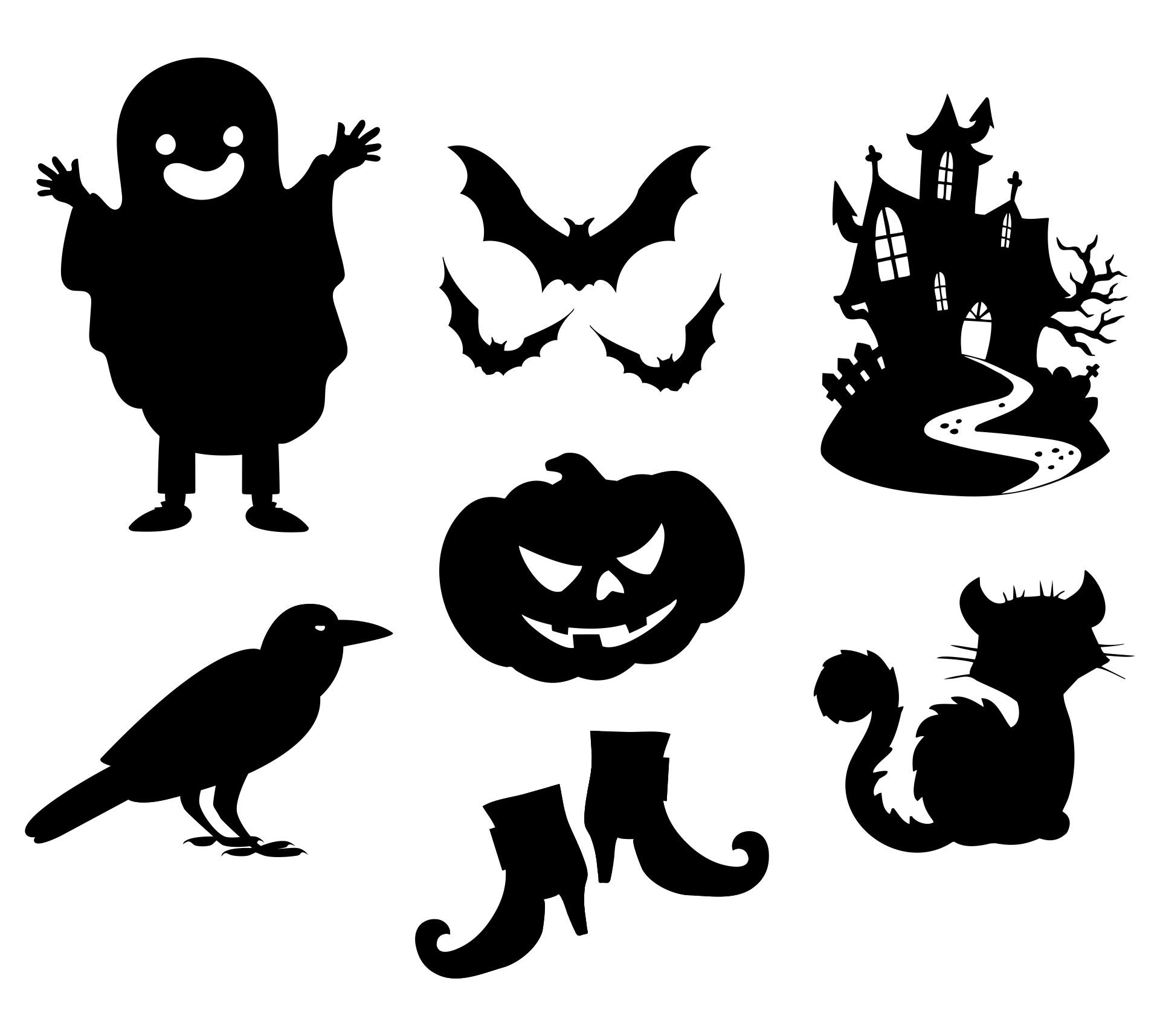 Halloween Stencils Cut Out 15 Free PDF Printables Printablee