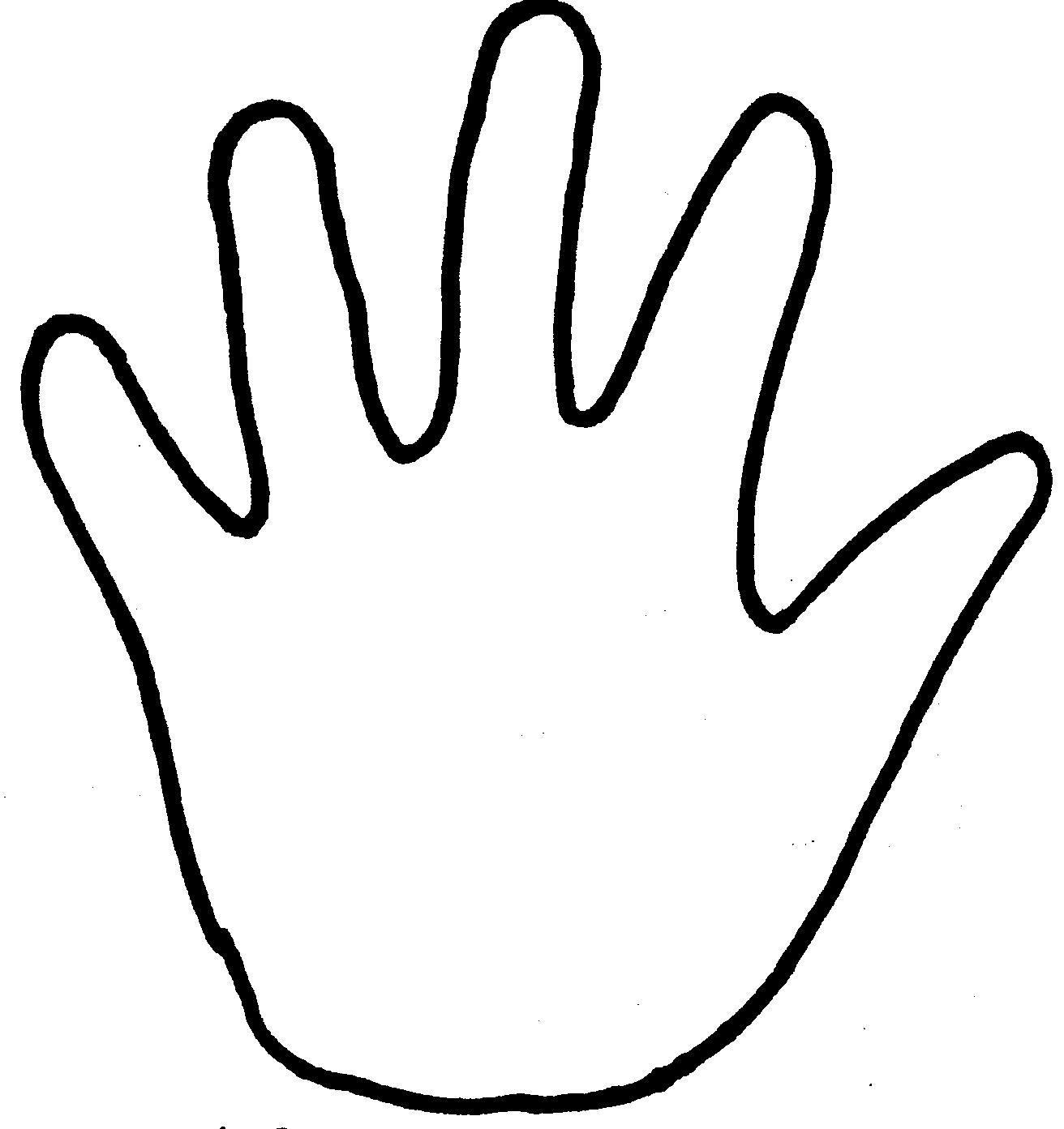 Hand Outline Printable ClipArt Best
