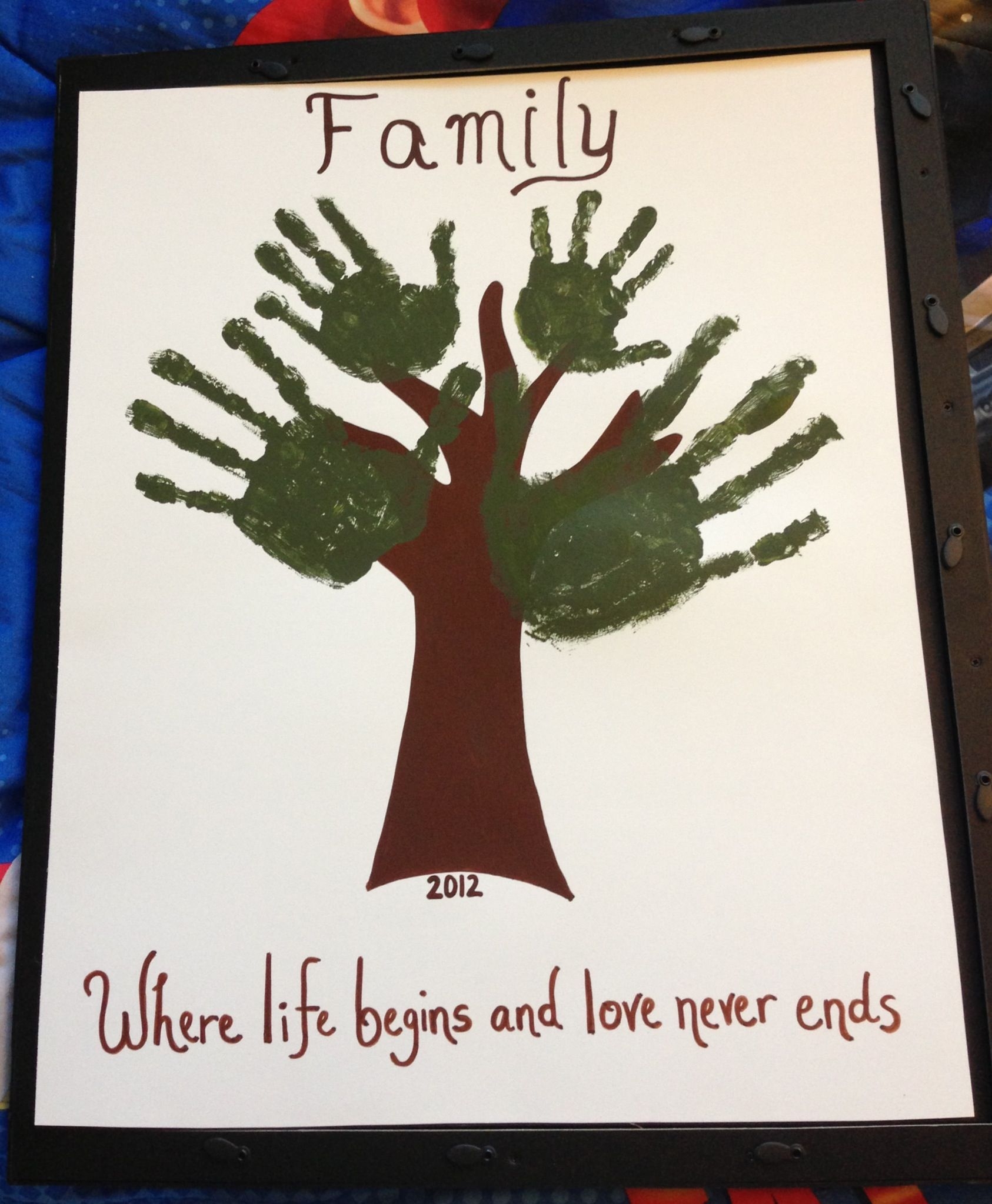 Hand Print Family Tree Handprint Craft Family Tree Craft Handprint 