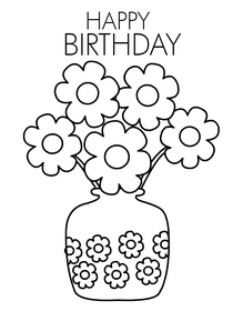 Happy Birthday Grandma Pictures To Color Infoupdate