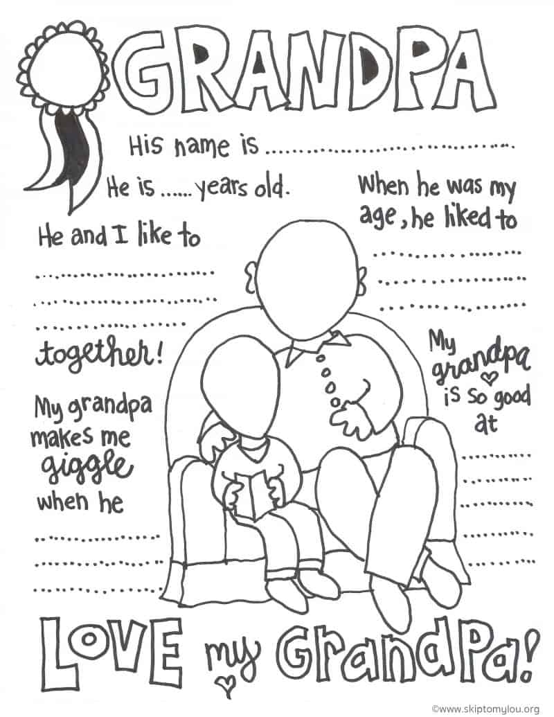 Happy Birthday Grandpa Coloring Page For Kids Holiday Coloring Pages 