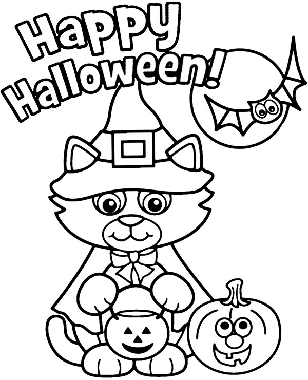 Happy Halloween Coloring Printable Coloring Pages