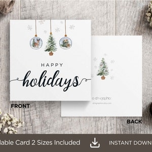 Happy Holiday Printable Cards Printable Holiday Cards Christmas 