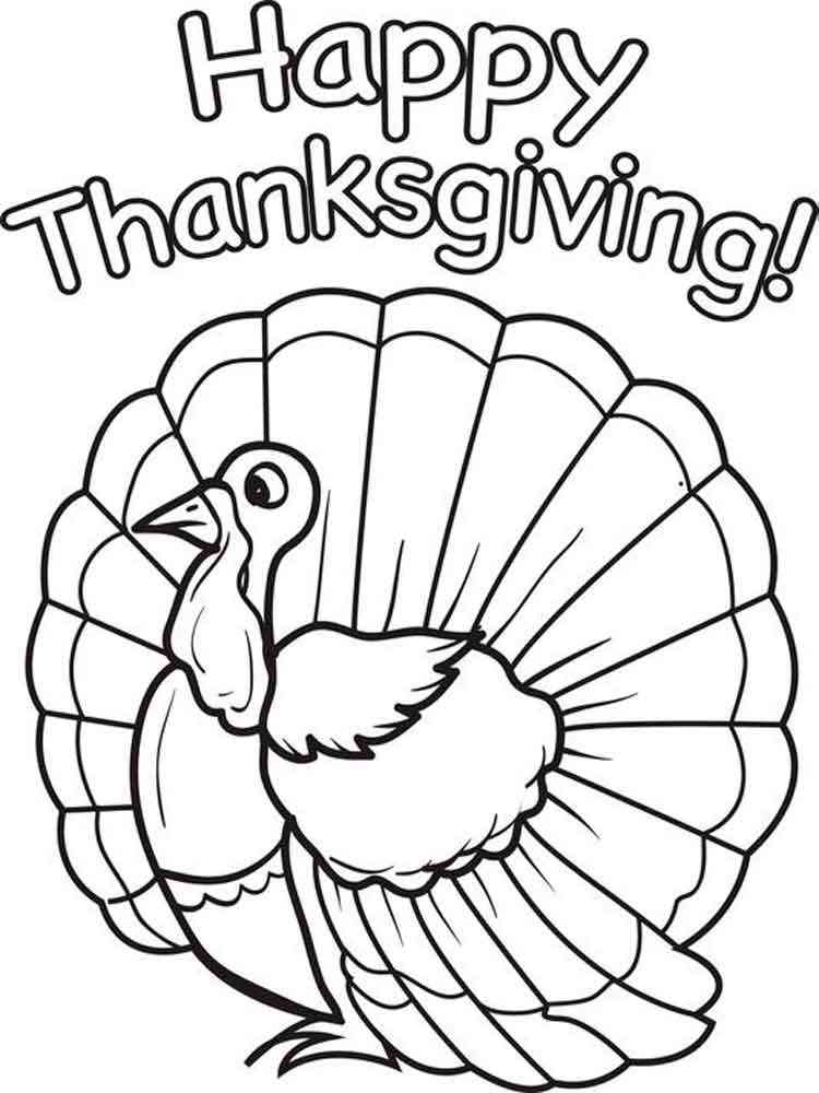 Happy Thanksgiving Coloring Pages