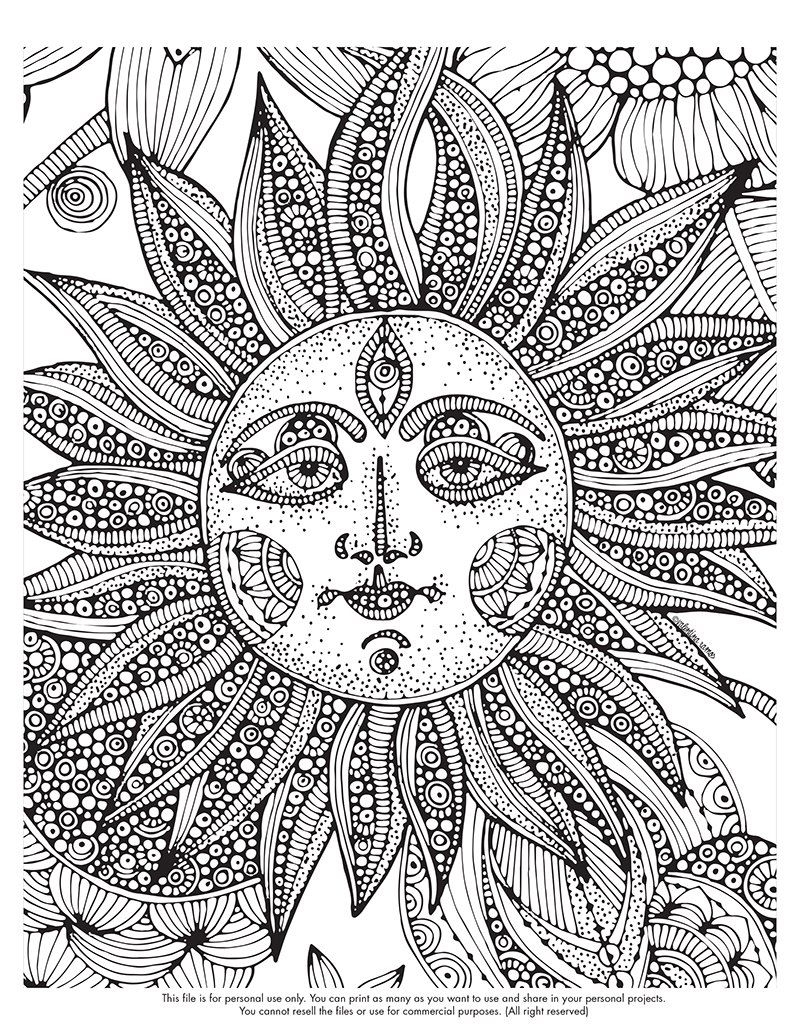 Hard Coloring Pages Pdf Coloring Home