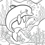 Hard Dolphin Coloring Pages Coloring Home