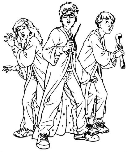 Harry potter coloring page Coloring Page Book