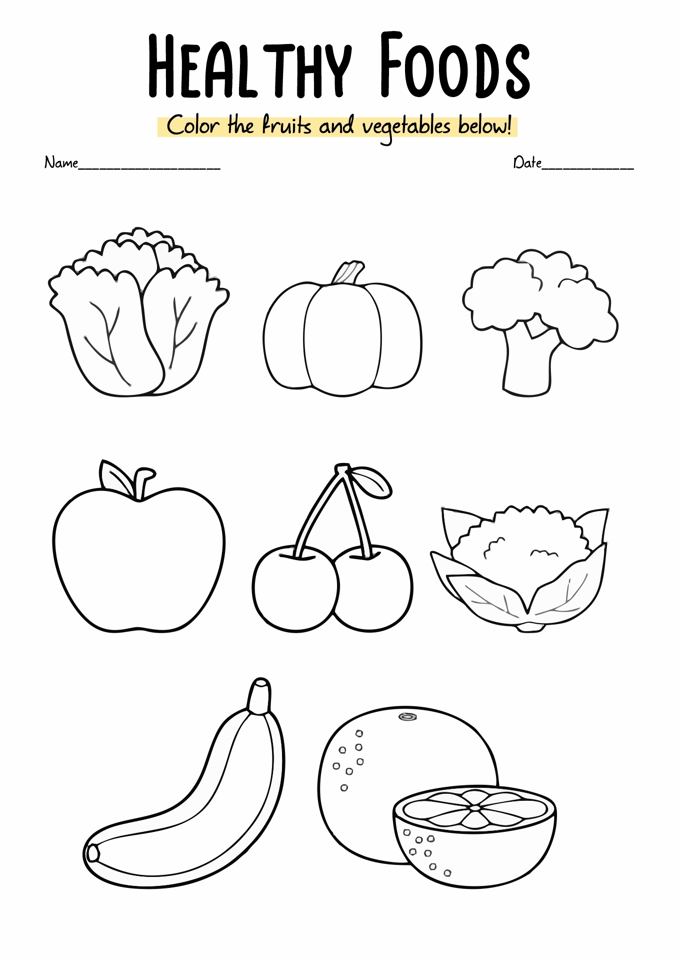 Healthy Food Worksheets For Kindergarten Infoupdate