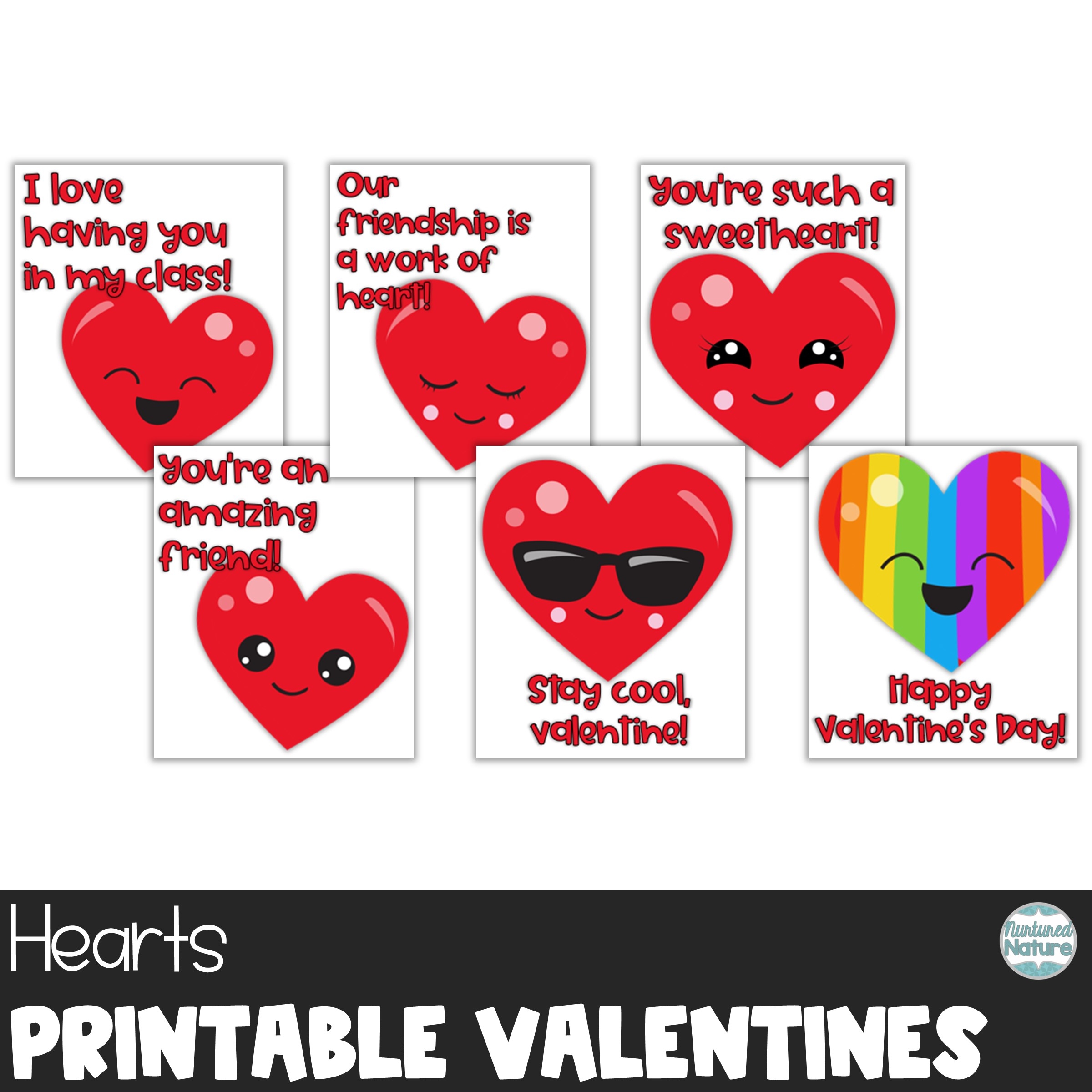 free printable class valentines cards