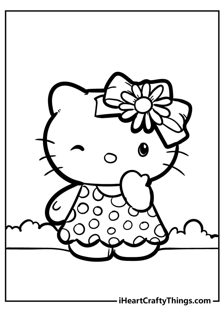 Hello Kitty Coloring Pages
