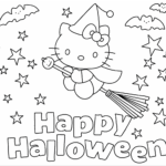 Hello Kitty Coloring Pages Halloween Free Printable Coloring Pages
