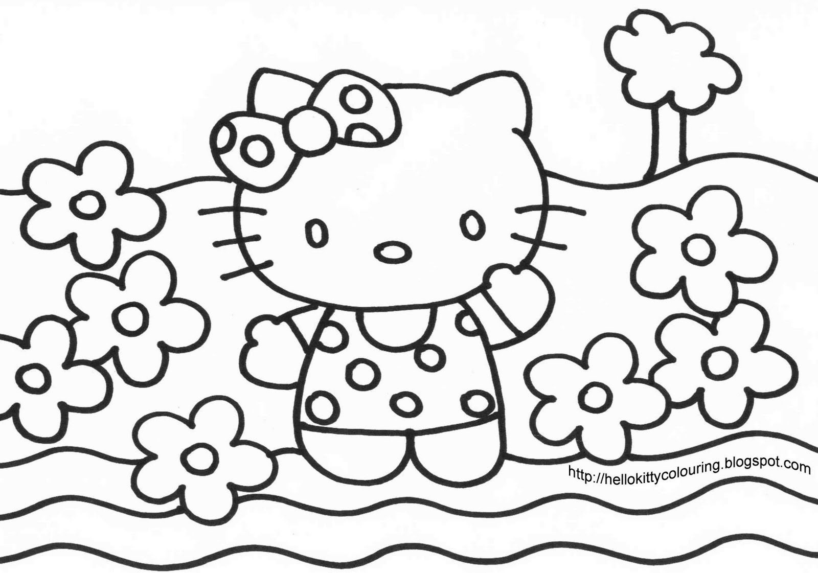 Hello Kitty Coloring Pages Pdf Coloring Home