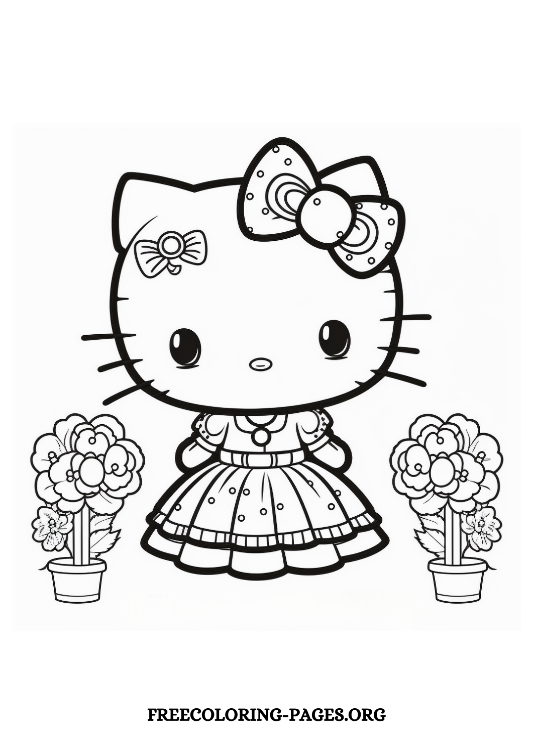 Hello Kitty Coloring Pages Printable Free Printable Coloring 