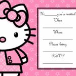 Hello Kitty Invitation Blank Template