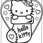 Hello Kitty Stocking Coloring Pages Free Printable Coloring Pages