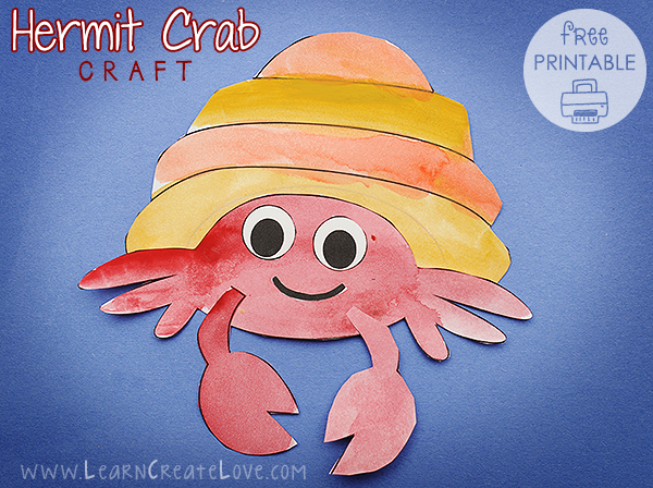 printable crab craft