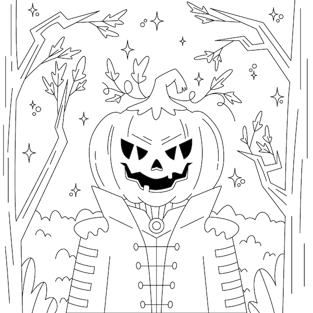 Hidden Pictures Coloring Pages Printable Halloween Infoupdate