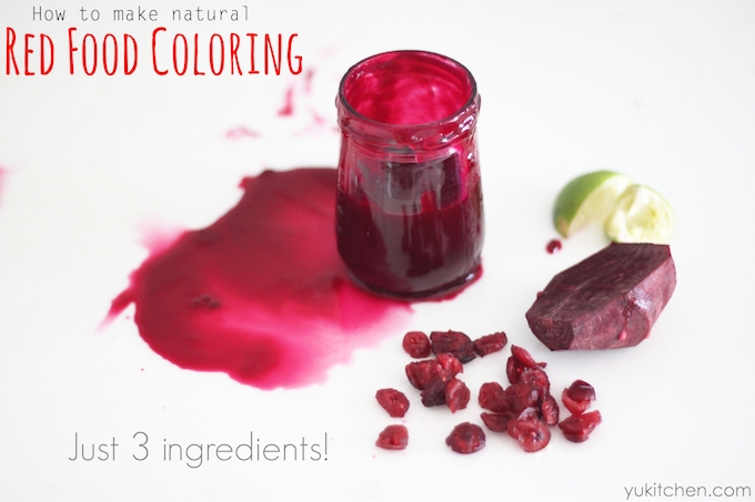 Homemade Red Food Coloring Yukitchen