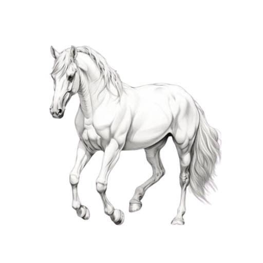 free coloring horse pages