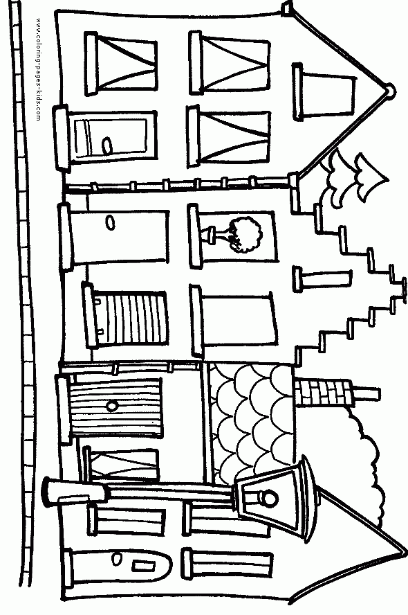Color Pages Of Houses