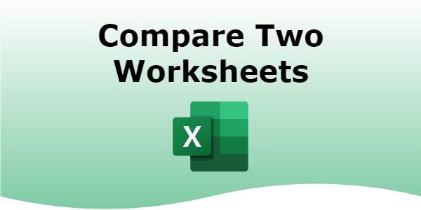 excel compare two worksheets