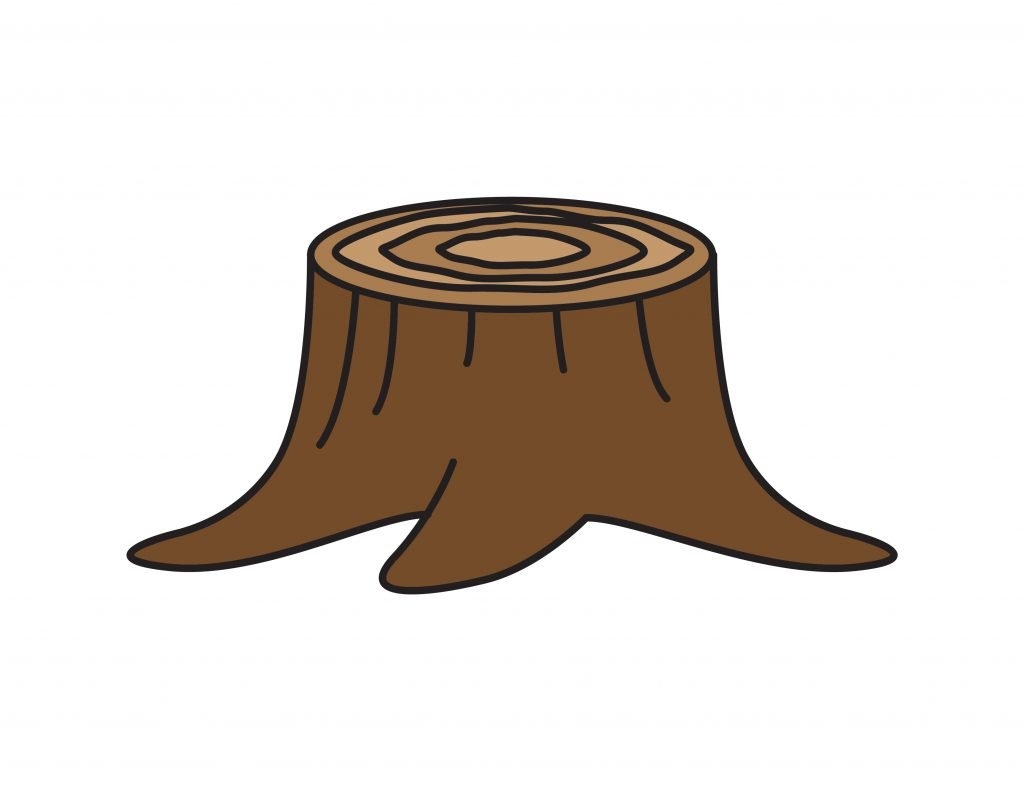How To Draw A Tree Stump Easy Step By Step For Kids Rainbow Printables