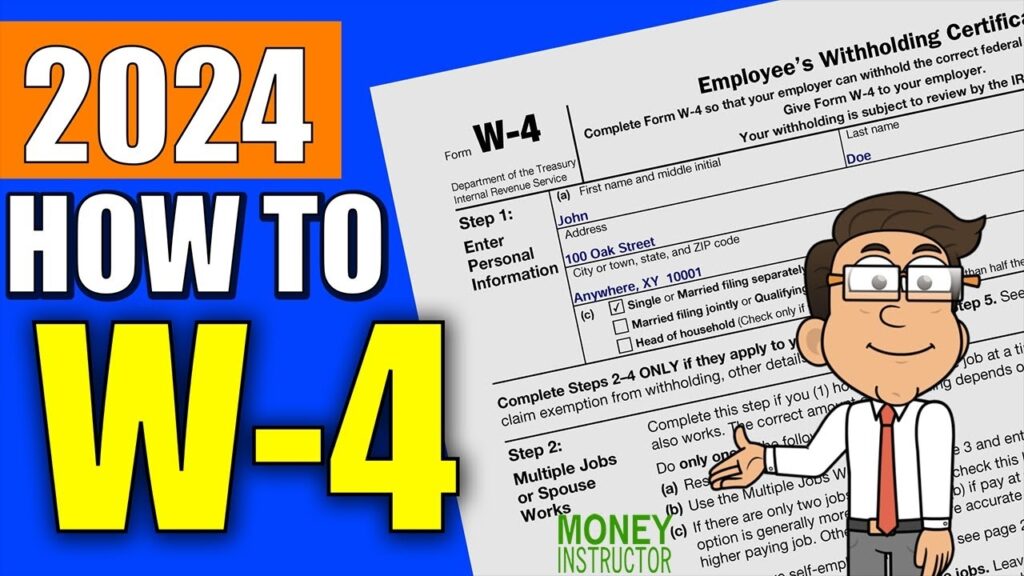 How To Fill Out An IRS W 4 Form 2024 W4 Tax Form Money Instructor
