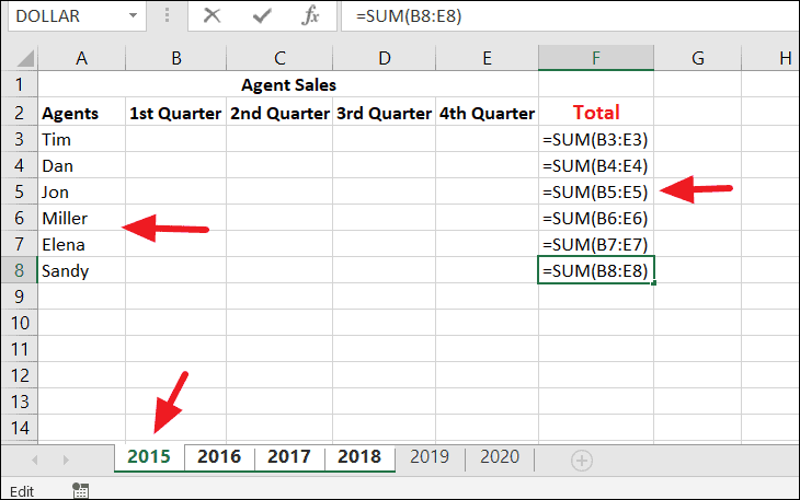 how to group worksheets excel