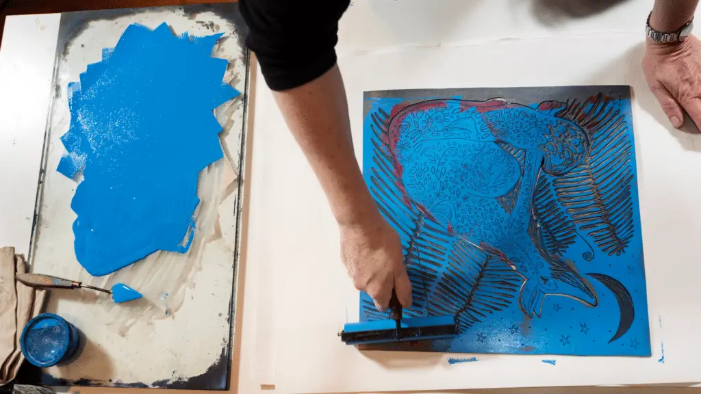 How To Lino Print On Fabric Step By Step Guide Sustain The Art