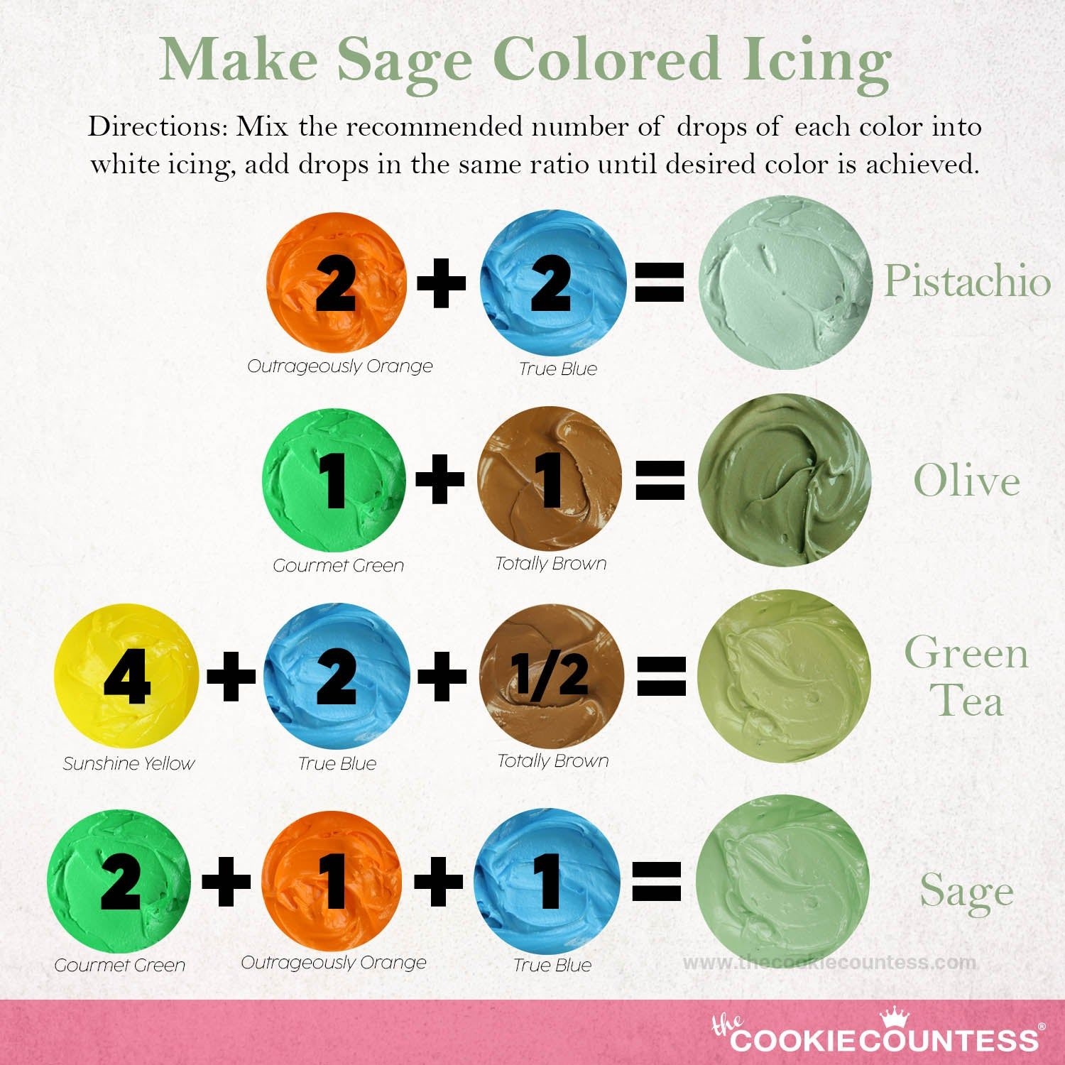 colors to make with food coloring