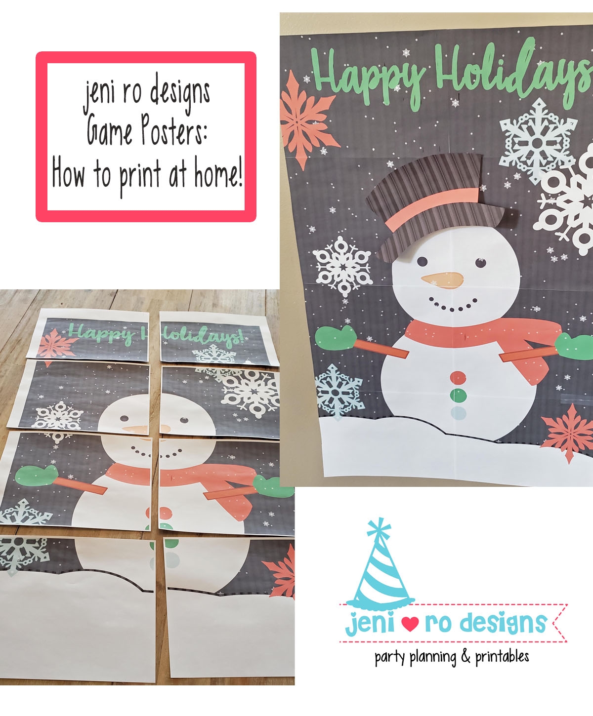 How To Print Your Game Poster At Home Jeni Ro Designs