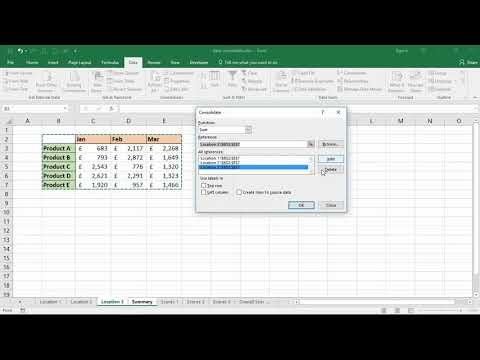 How To Use Data Consolidation Feature In Excel Happy Ltd Worksheets