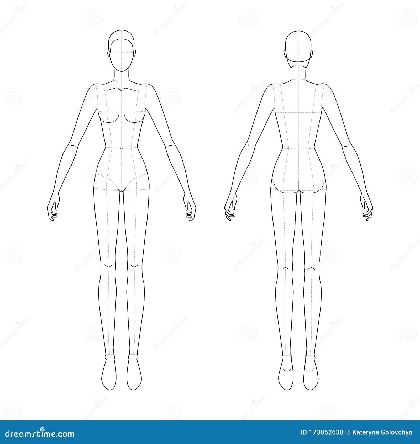 Human Body Template For Fashion Design Arctickja