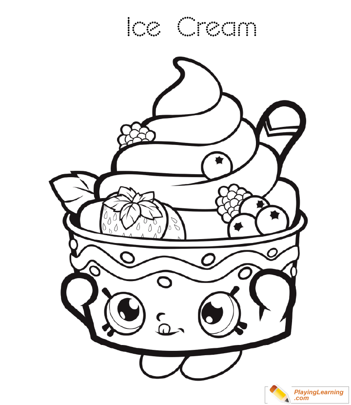 Ice Cream Coloring Page 28 Free Ice Cream Coloring Page