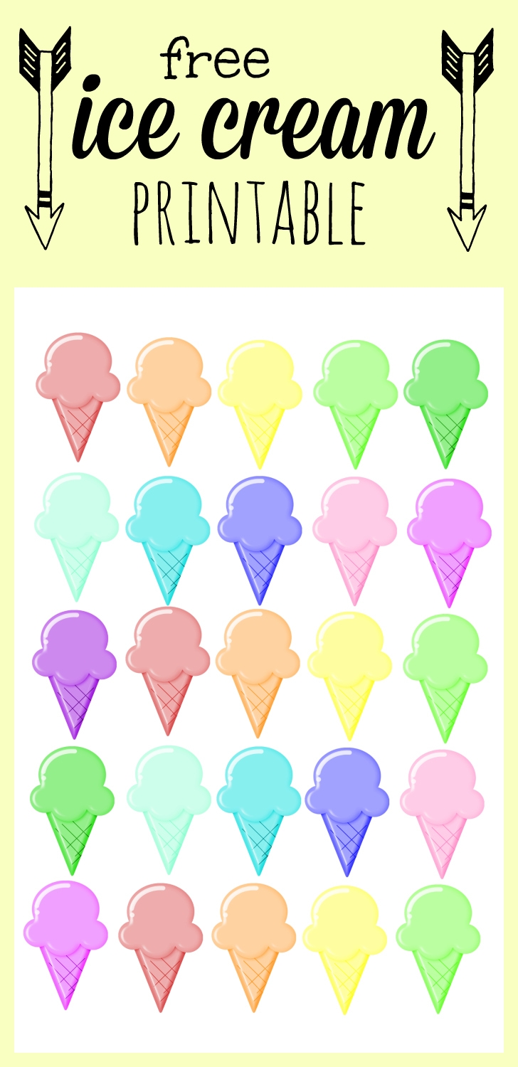 printable picture of ice cream
