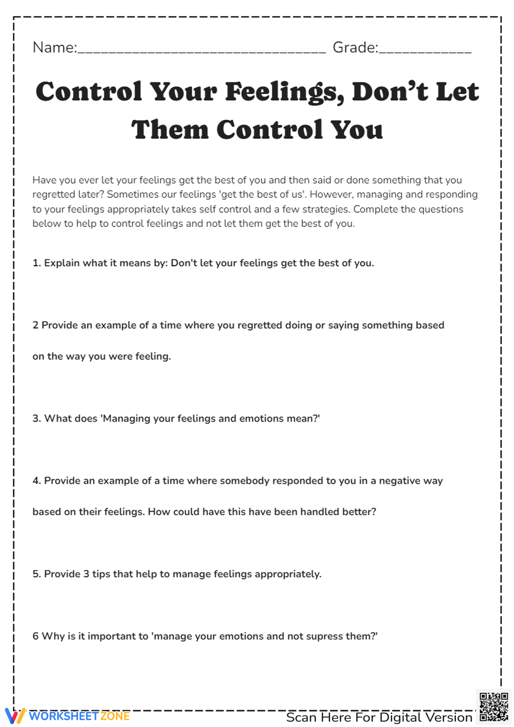 Impulse Control Therapy Worksheet HappierTHERAPY Worksheets Library