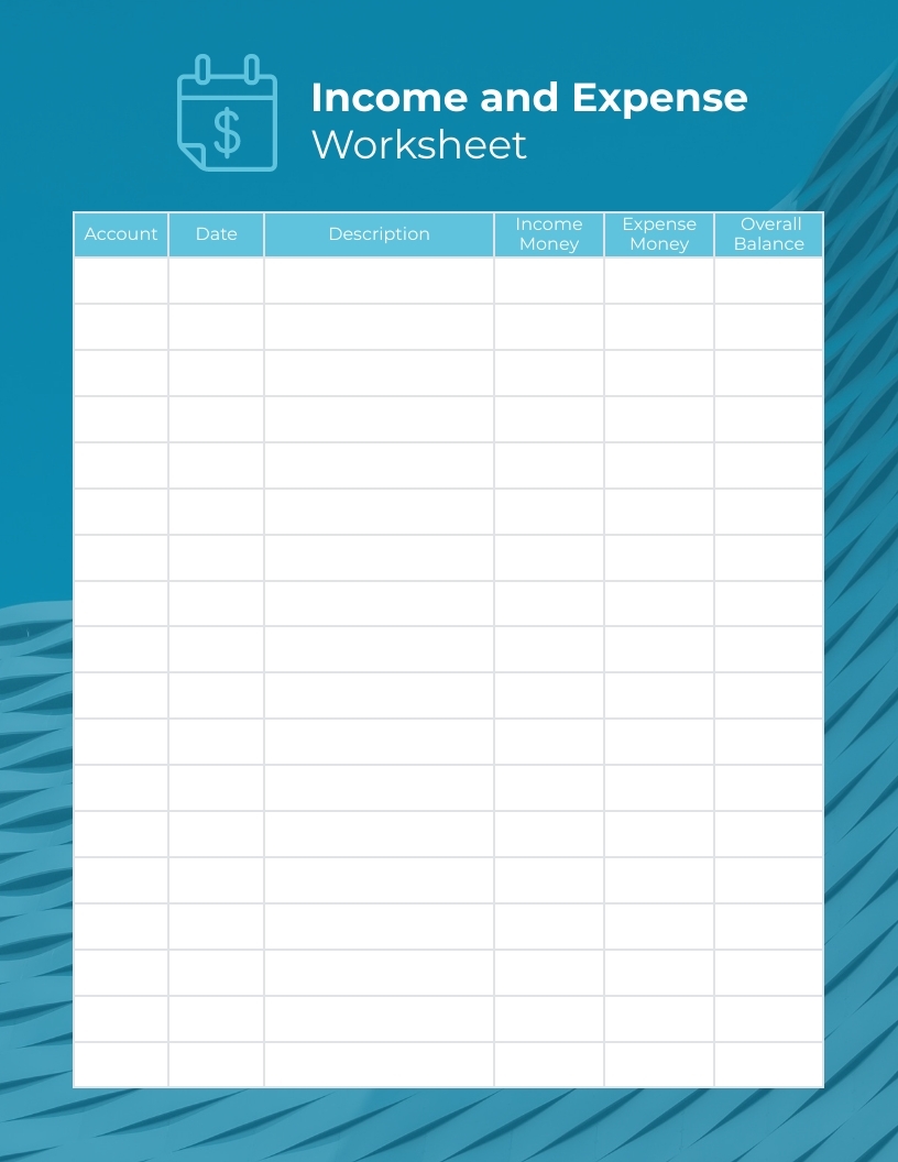 Income And Expense Worksheet Template Visme Worksheets Library