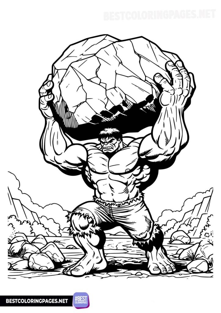 Incredible Hulk Coloring Pages Free Printable Coloring Pages