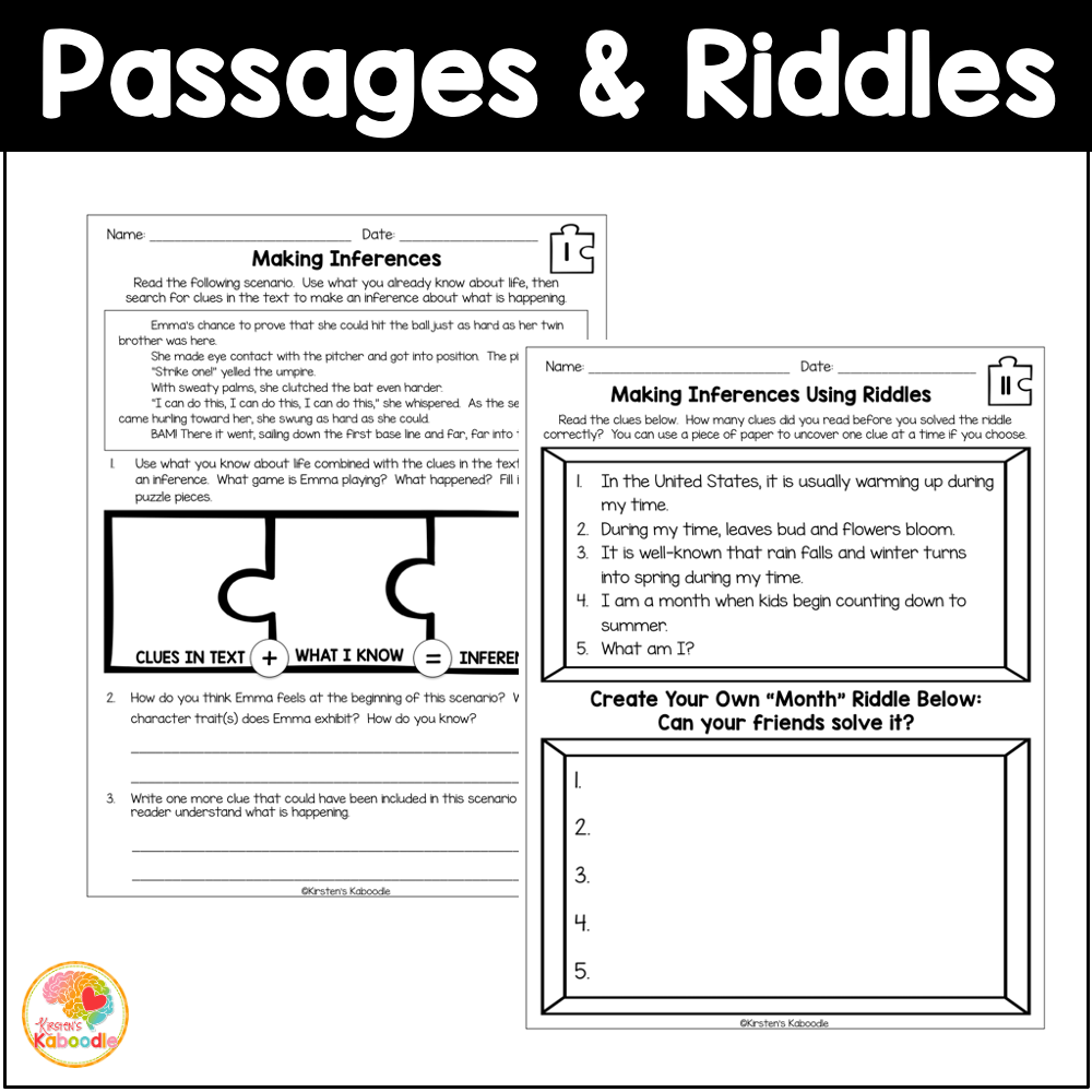 Inference Worksheets 4th Grade For Free Download 1 PDF Worksheets 