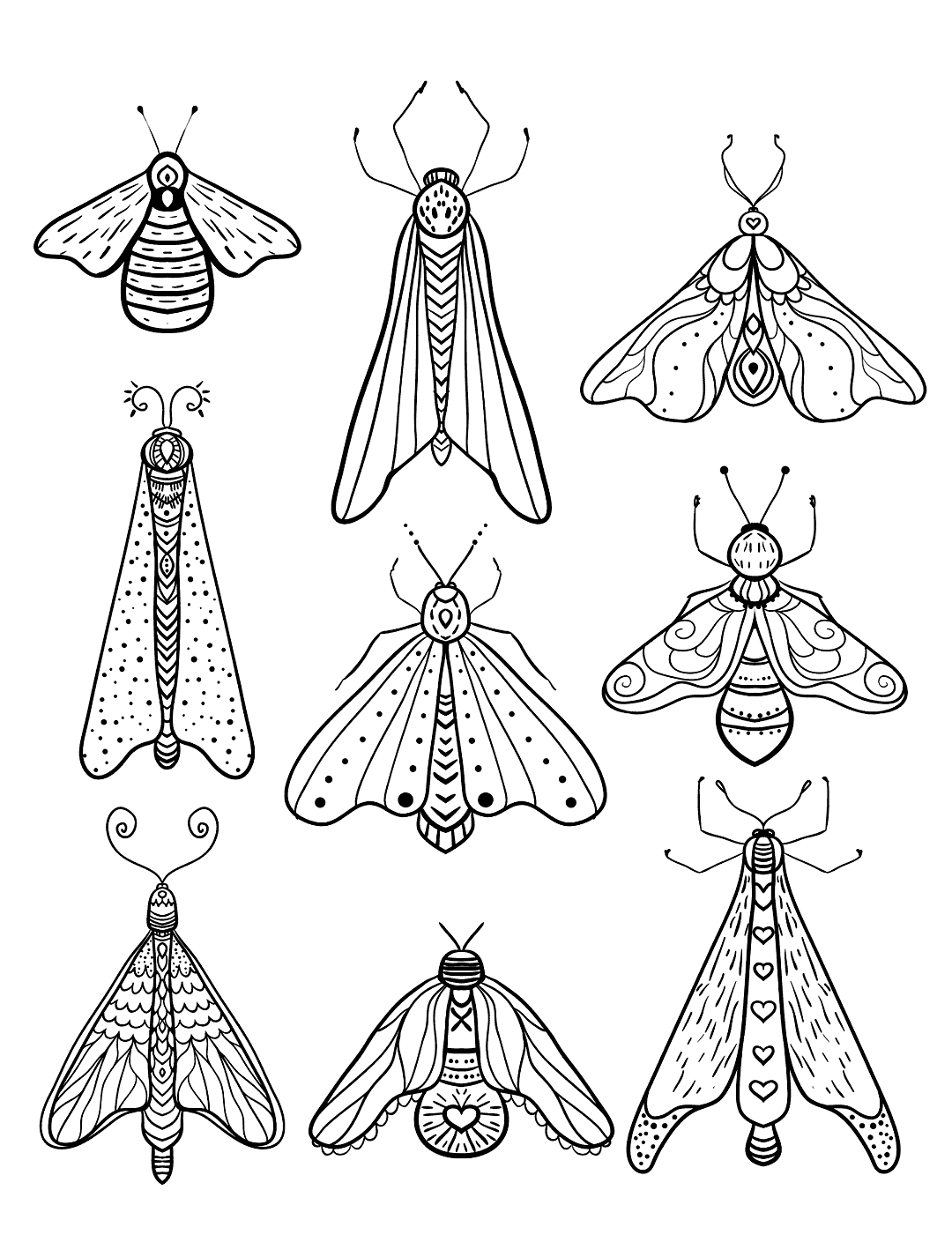 Insect Coloring Pages Printable Coloring Pages FREE