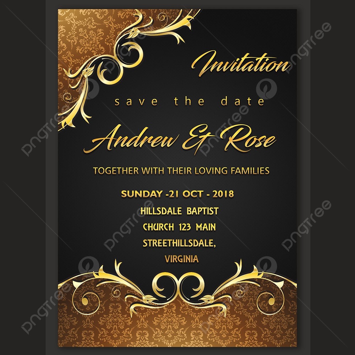 Invitation Card Design Template Template Download On Pngtree