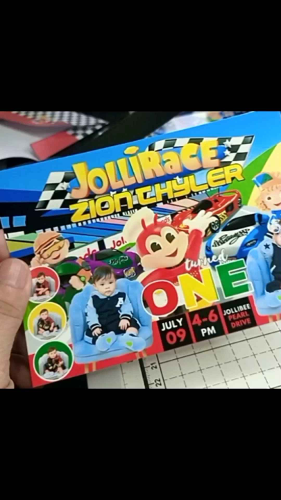 INVITATION JOLLIRACE THEME JOLLIBEE Lazada PH