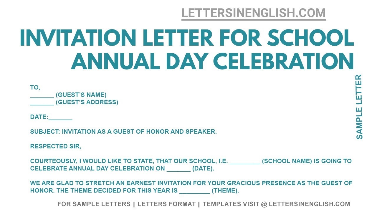 Invitation Letter For Function Infoupdate
